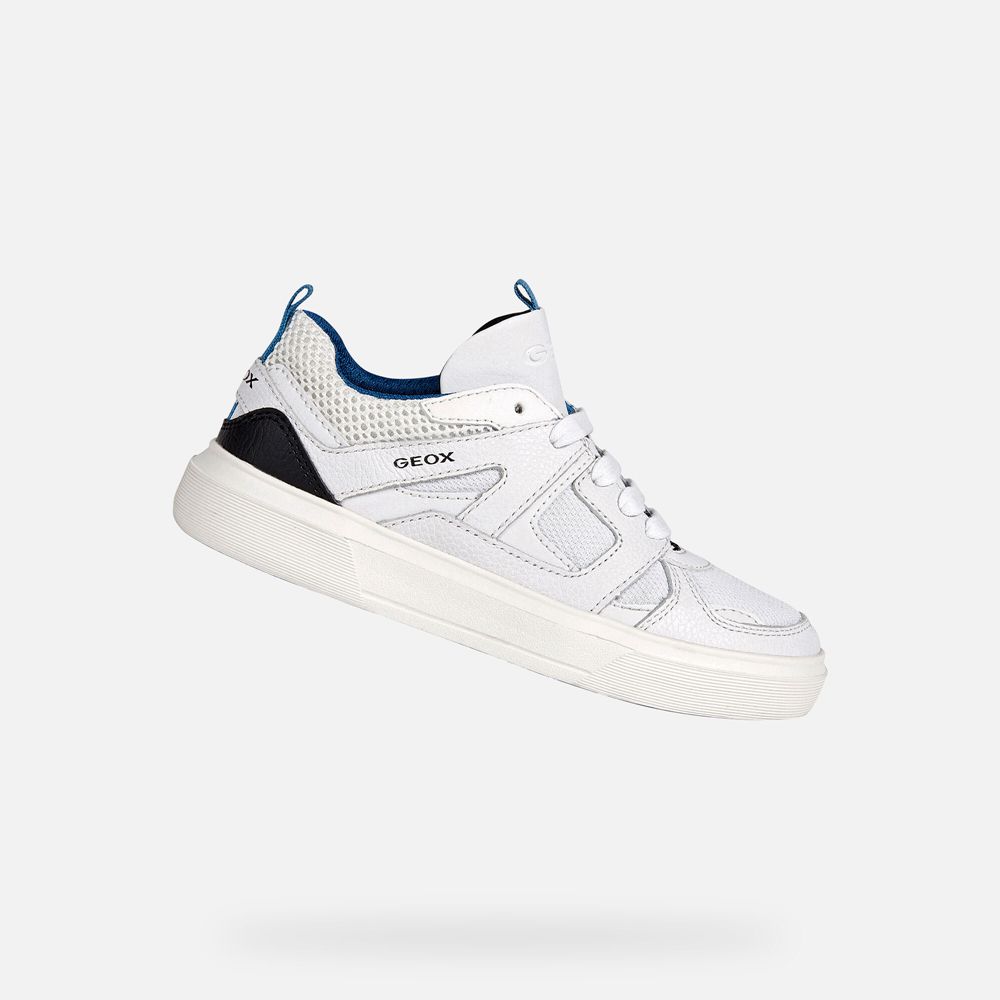 Geox Sneakers White Nettuno - Geox Boys Shoes - YHDGXE287